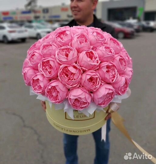 Букет пионов мыльные цветы