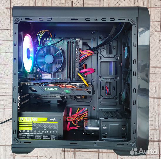 Игровой пк Core i7 6700/RX570/16GB/SSD256/HDD500GB