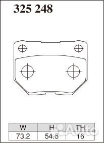 Dixcel Колодки зад Subaru WRX, Nissan Skyline