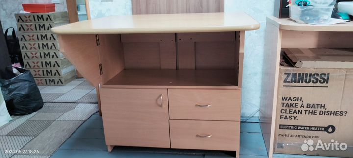 Стол книжка раскладной с ящиками