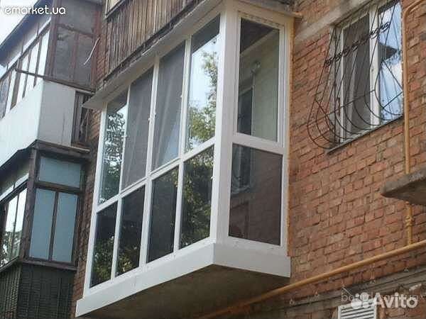 Балкон пластиковый от пола до потолка с отделкой