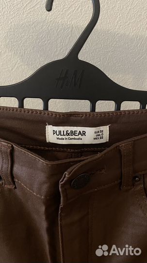 Скини pull&bear коричневые 32