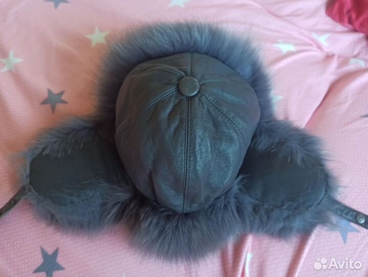 Шапка ушанка женская натуральный писец