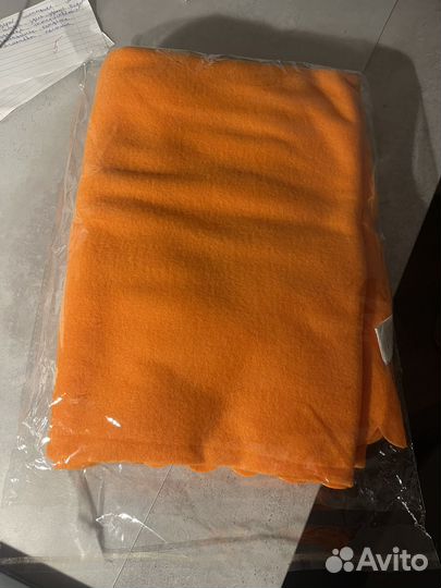Оранжевый плед 1х1,5 м
