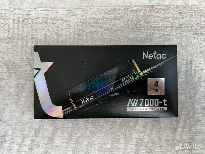 Netac 4Tb SSD 7400 Мб/с PCIe 4.0x4 nvme M2