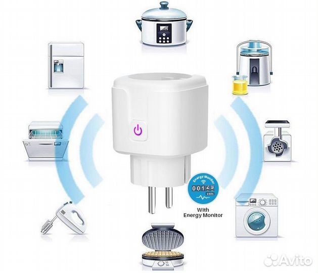 Wi-fi розетка работает с Alice. новая