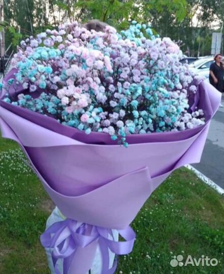 Разноцветная Гипсофила. Букеты на Любой Праздник