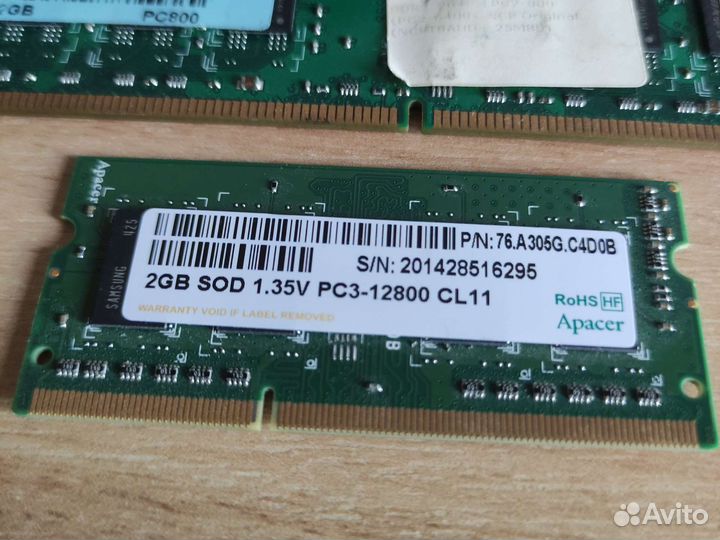 Оперативная память ddr1 / sodimm ddr3