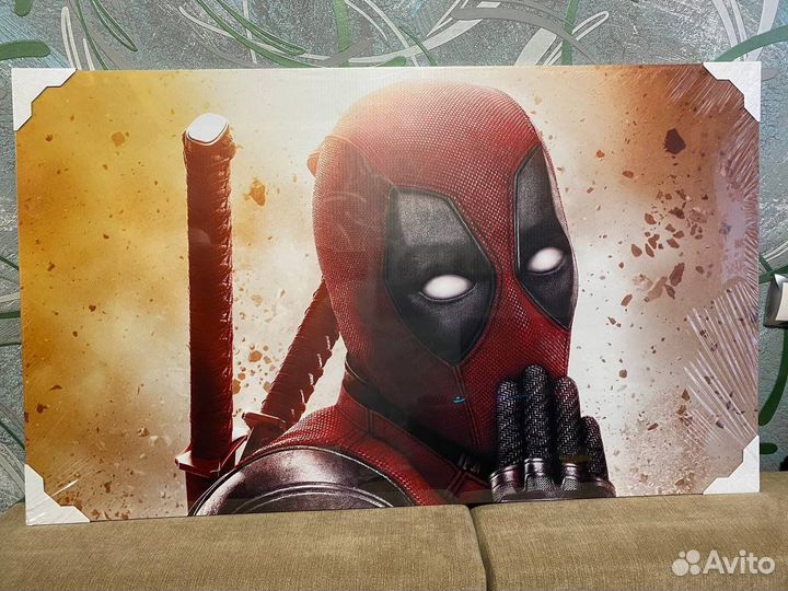 Картина на холсте Marvel «Дэдпул» 100х60 см