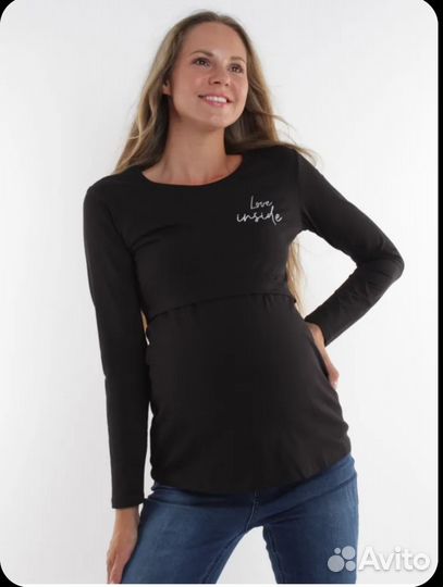 Лонгслив для беременных и кормящих
