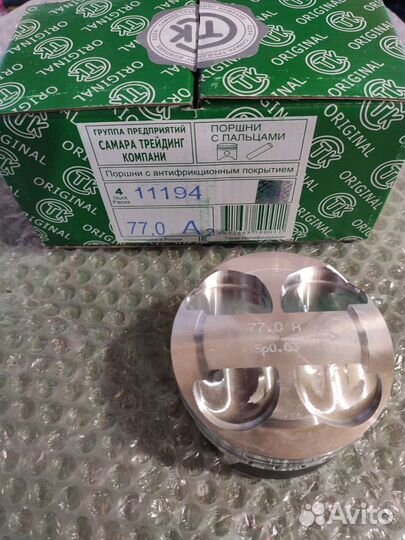 Поршневая ваз Калина дв.11194 не гнет клапана 77.0