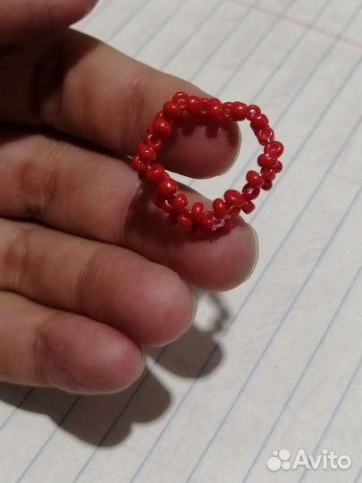 Кольцо из бисера