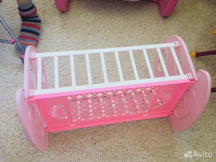 Кроватка для кукол качалка