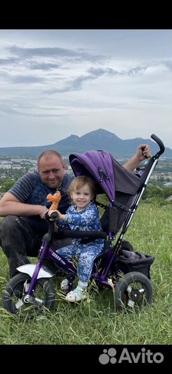 Трехколесный велосипед с родительской ручкой