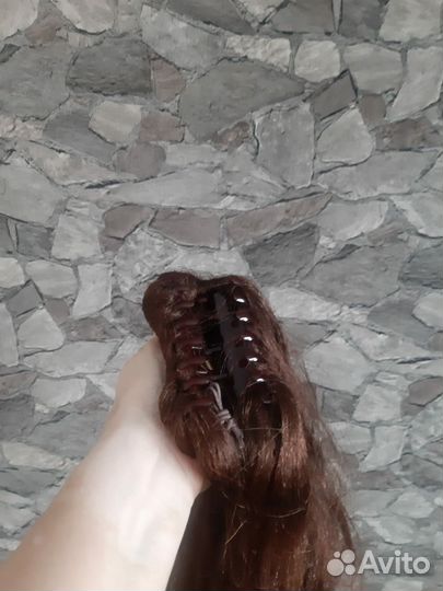 Парик,накладной хвост из натуральных волос