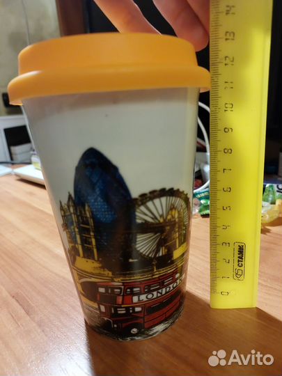 Кружка с резиновой крышкой