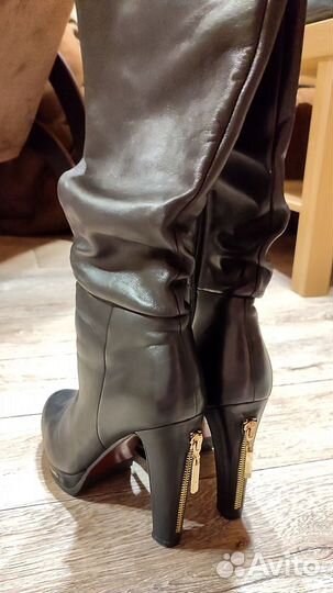 Ботфорты натуральная кожа
