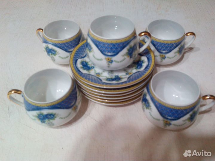 Посуда Япония Китай Роза кофейная пара в добор