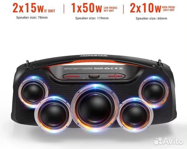 Портативная колонка hopestar A 60 100w