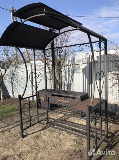 Мангал с крышей