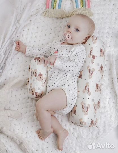 Подушка-позиционер валик для сна ребенка