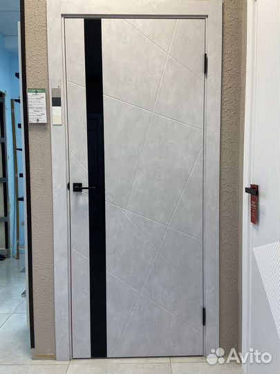 Межкомнатная дверь Тоскана-1 бетон снежный