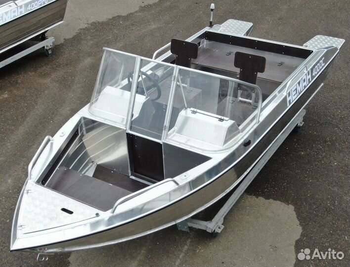 Новая лодка нерегистрат Неман 400 DC алюминиевая