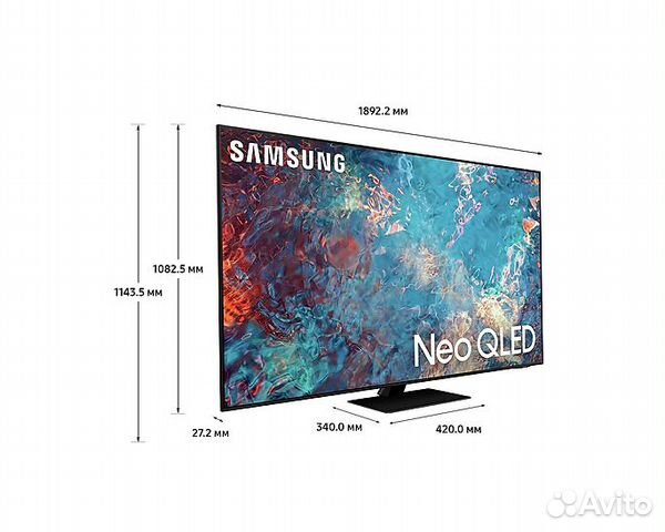 Samsung SMART TV QE85QN85AA 85 дюймов (2021) купить в Москве ...