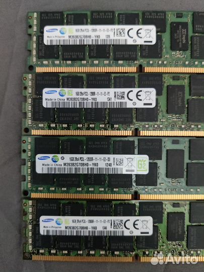 Серверная оперативная память ddr3 16 gb Samsung