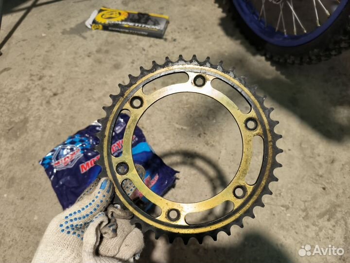 Эндуро / кросс цепь 520 и звезда 41