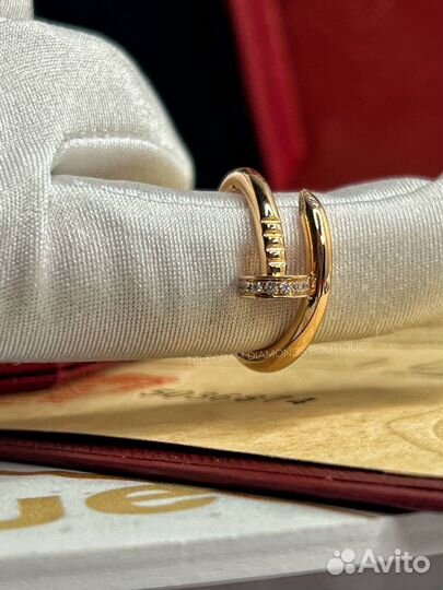 Кольцо cartier juste un clou розовое золото 750