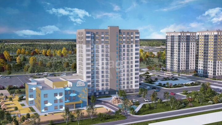 Квартира-студия, 29,8 м², 1/15 эт.