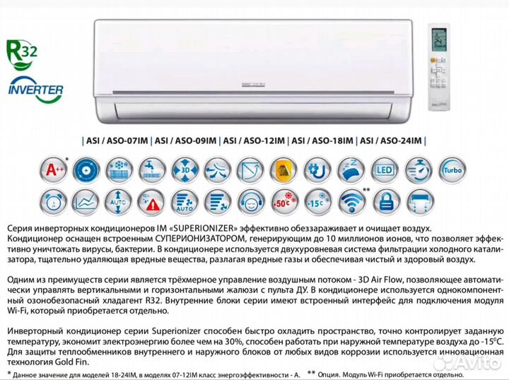 Кондиционеры Aeronik IM Superionizer (Midea)