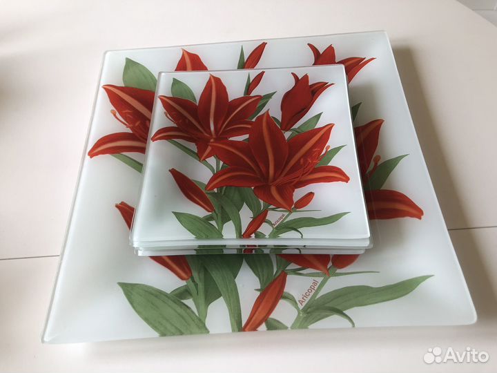 Тарелки квадратные arcofarm