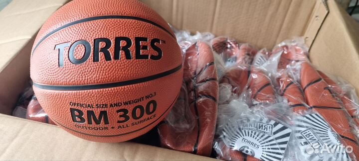 Мяч баскетбольный torres BM300 B02015, размер 3