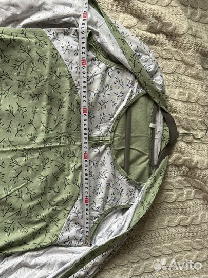 Комплект сорочка с халатом 46-48