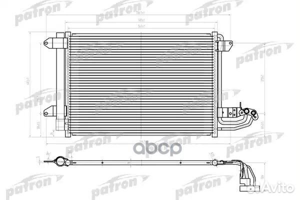 Радиатор кондиционера PRS1156 patron