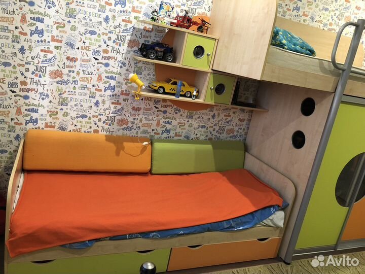 Детская Мебель - кровать чердак, шкаф