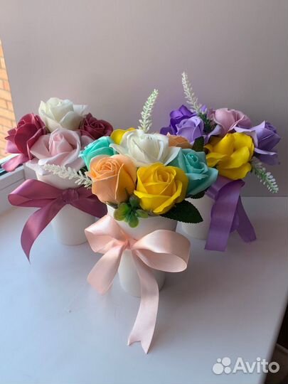 Подарок букет из мыльных роз 8 марта