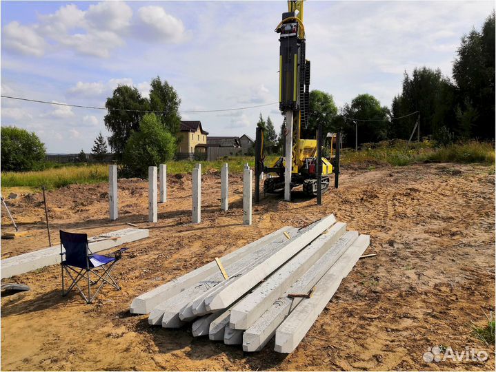 Свайный фундамент для дома в любую погоду