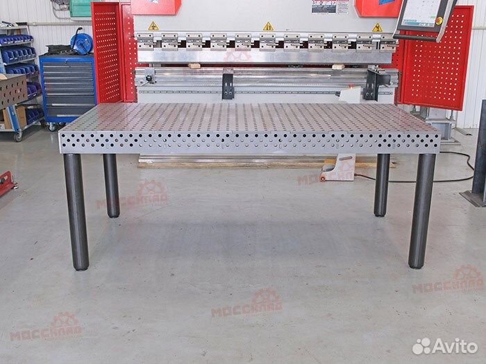 Слесарно-сборочный стол power RED, 2*1