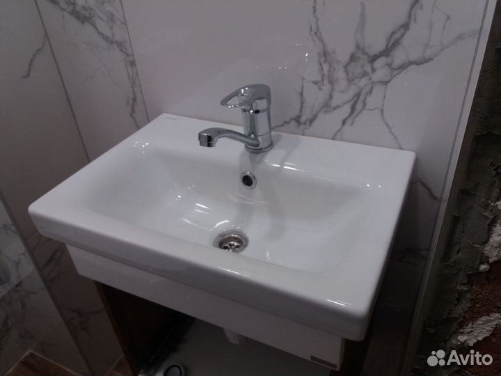 Установка Унитаза, Смесителя, гардины, люстры