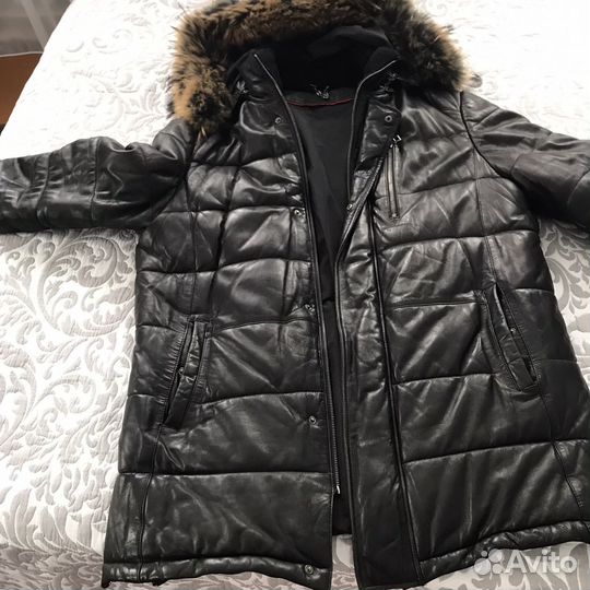 Кожаная куртка мужская 54 размер,Турция