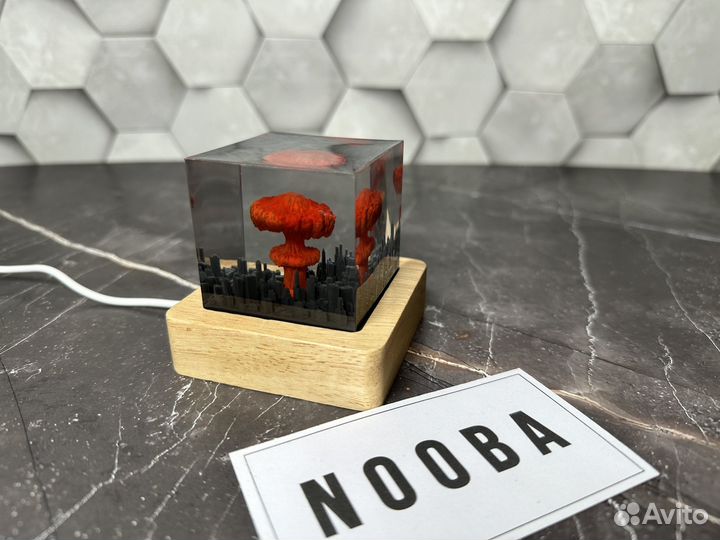 Ночник из эпоксидной смолы