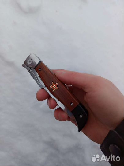 Нож складной финка нквд