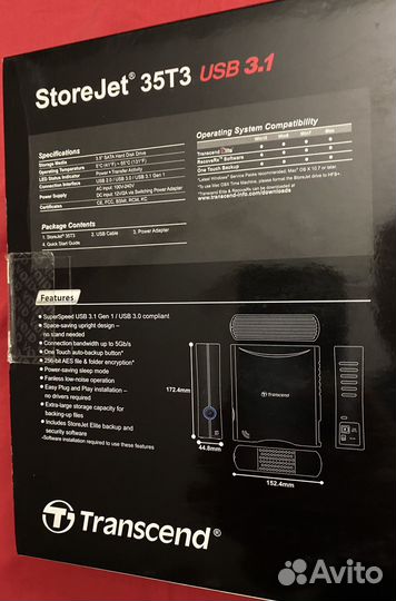 Transcend внешний жесткий диск 4 тб