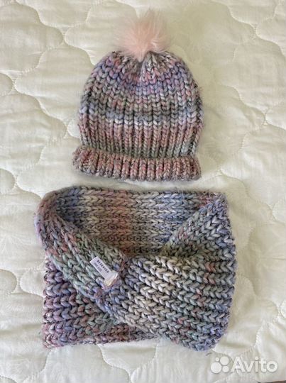 Комплект шапка и снуд