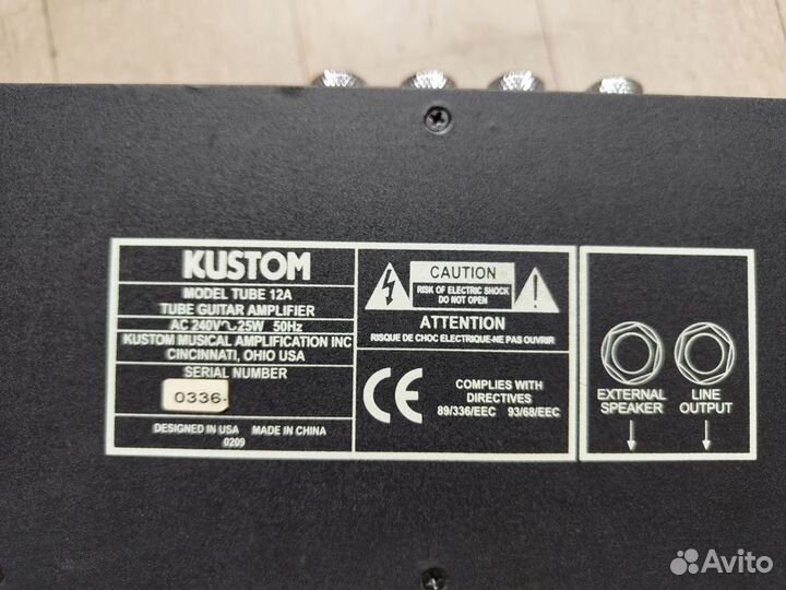 Комбоусилитель Kustom 12A