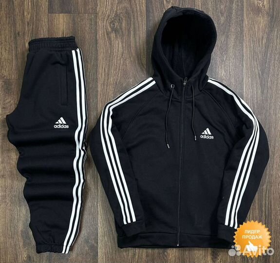 Флисовый спортивный костюм Adidas