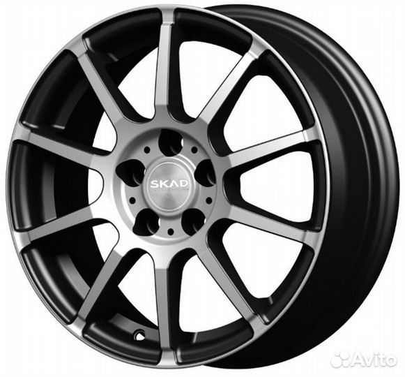 Скад Акита : 6x15 4*100 Et:48 Dia:54,1 алмаз